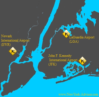 New York Airports Map